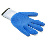 Promar GL-200-M Blue Crab Lobster Latex Grip Fishing and Utility Gloves Size Medium