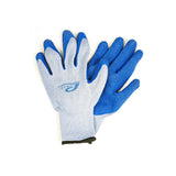 Promar GL-200-M Blue Crab Lobster Latex Grip Fishing and Utility Gloves Size Medium