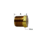 Midland Metal 28-201 28201 Marine Grade Brass 1/8" NPT Male Cored Hex Plug Fitting Seafit 1859867 139701