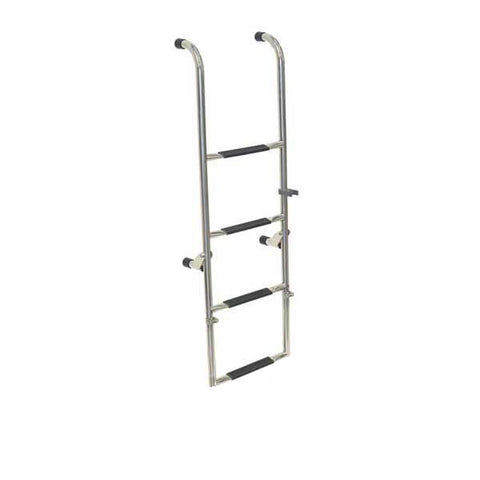 Boat Marine Grade Stainless Steel 42" 4-Step Removable Folding Transom Ladder West Marine 12868543 7146SN