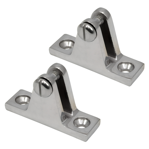 Taylor Made 1204 Boat Marine Chrome Plated Bimini Top Deck Hinge 2-Pack