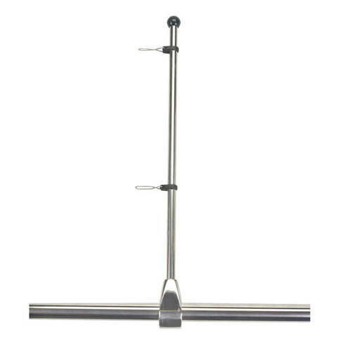 Boat Marine Stainless-Steel 30" Rail Mount Birgie Pennant Flat Pole Staff West Marine 2546463 82101
