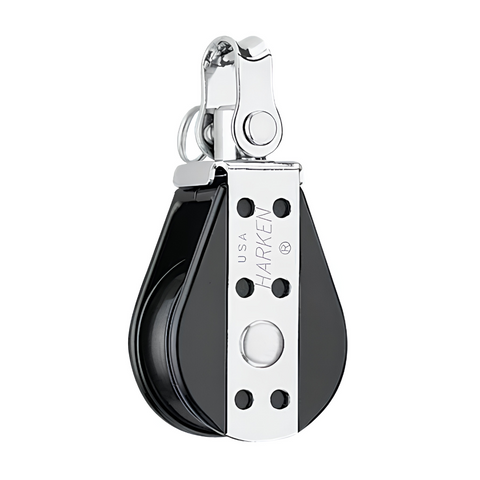 Harken 166 Boat Sailboat Marine 29mm Single Bullet Block with Swivel Shackle