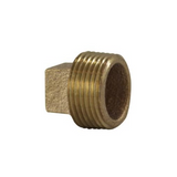 Midland Metal 44-654 44654 Bronze 3/4" NPT Male Cored Square Head Plug Fitting