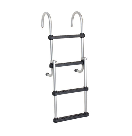 Boat Marine Anodized Aluminum 45" 4-Step Removable Folding Pontoon Ladder West Marine 14045983 3136AA4