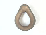 Boat Marine Vintage Manganese Bronze 10mm Rope X 55mm Closed Wire Rope Thimble
