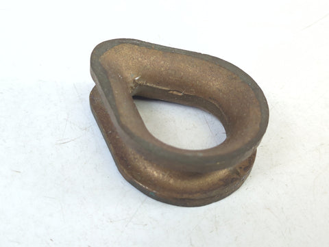 Boat Marine Vintage Manganese Bronze 10mm Rope X 55mm Closed Wire Rope Thimble