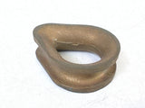 Boat Marine Vintage Manganese Bronze 10mm Rope X 55mm Closed Wire Rope Thimble