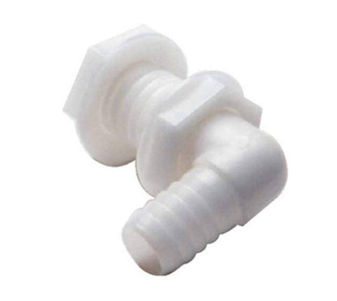 Rule Model 62 Boat Marine Poly 5/8" Hose Barb X 90° Thru-Hull Plumbing Fitting