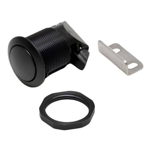 Southco M1-2A-13-5 Black Plastic Pop-Out Knob Turn-To-Open Push-to-Close Latch