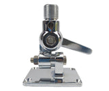 SeaChoice 19521 Heavy Duty Stainless Steel Standard 1”-14 Thread 4-Way Antenna Ratchet Mount