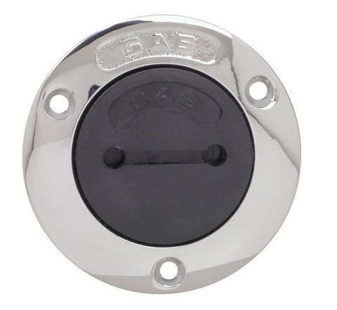Perko 1270DPGCHR Boat Marine Chrome 1-1/2" Hose Gas Deck Plate Fuel Fill - Second Wind Sales