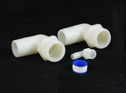 Todd 93-2221 Marine Boat Holding Tank 90° Degree Pipe-To-Hose Adapter Kit