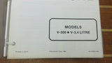 Mercury 90-43508 Genuine OEM 1984 Service Manual for V-300 & V3.4 Litre Outboard