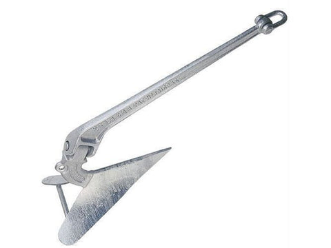 Lewmar CQR 0056507 Forged Hot Dip Galvanized 20kg/ 45lb Hinged Plow Boat Anchor - Second Wind Sales