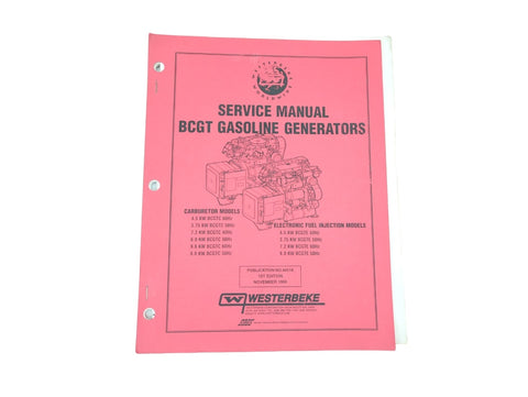 Westerbeke 44518 1st Edition BCGT Gasoline Engine and Generator Service Manual