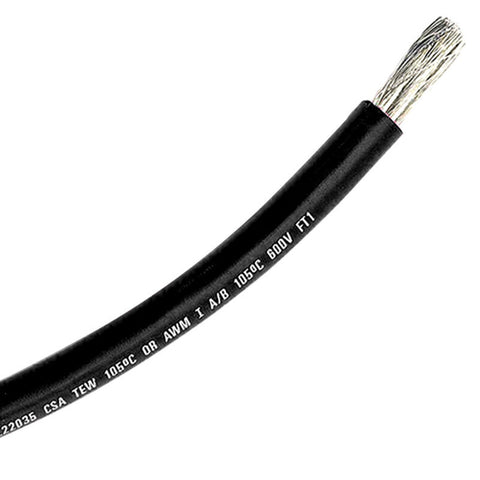 Marine Grade 1 AWG X 16” Stranded Tinned Copper Battery Cable Boat Wire BLACK Ancor 1150-FT 115002