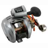 Okuma CW-454DLX Cold Water Low Profile LEFT Hand Line Counter Baitcast Fishing Reel