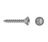 Marine Grade #4 X 3/4" Stainless Steel Oval Head Phillips Tapping Screw Fasco Fastener MP0573 0573MP 20-Pack