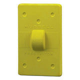 Hubbell 17CM50 Weatherproof Hypalon Protective Yellow Neoprene Switch Plate Cover for Presswitch