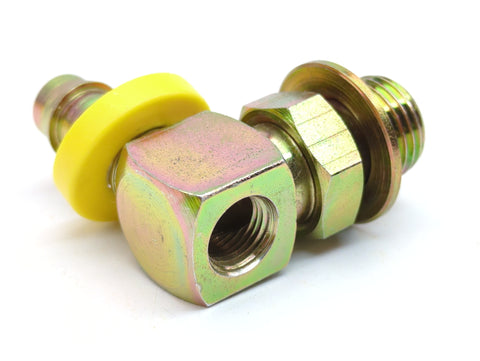 Racor 913-O6-D6 Marine 9/16” X 3/8" Turbine Fuel Filter 90° Elbow Fitting with 1/4" NPTF Port 913-06-D6
