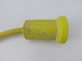 Hubbell 61CM22 HBL61CM22 125V 30A Female to 15A Male 2 Pole 7' Yellow Adapter