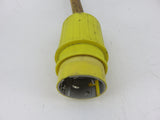 Hubbell 61CM43 HBL61CM43 125 VOLT 50 AMP 25' Yellow Shore Power Cable Cordset