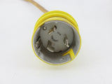 Hubbell 61CM43 HBL61CM43 125 VOLT 50 AMP 25' Yellow Shore Power Cable Cordset