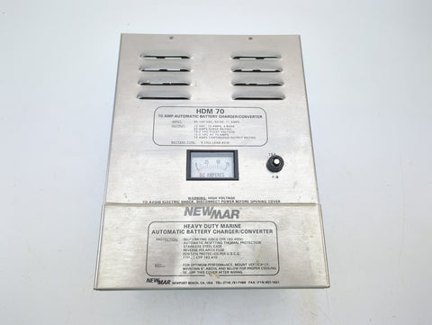 Newmar HDM-70 Boat Marine Heavy Duty 12V 70A Automatic Battery Charger Converter
