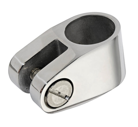 Osculati 46.122.11 Heavy Duty Stainless Steel Bimini Fork Joint Jaw Slide 7/8" (25mm) Rail Fitting with Bolt