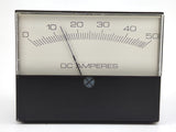 Modutec 2S Series Jewell Instruments 2-1/2" Panel Mount 50 AMP DC Ammeter Gauge
