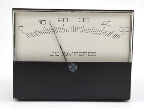 Modutec 2S Series Jewell Instruments 2-1/2" Panel Mount 50 AMP DC Ammeter Gauge