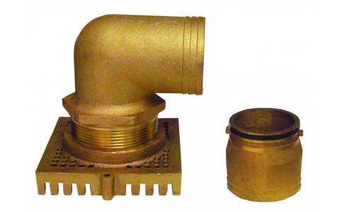 Groco BSA-3000 Marine SBV-3000 SSC-3000 Seacock Bronze Bilge Strainer Adaptor Kit