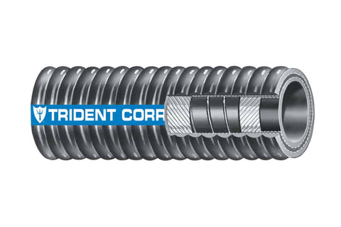 Trident 252-1580 Corrugated 1-5/8" X 22" Premium Boat Marine Reinforced Wet Exhaust and Water Hose