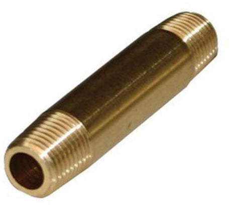Midland Metal 40-022 40022 Red Brass 1/4” X 2” Pipe Fitting Plumbing Nipple