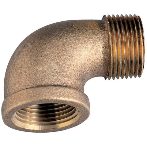 Midland Metal 44-161 44161 Marine Grade Bronze 1/4" NPT X 90° Street Elbow Pipe Fitting - Second Wind Sales