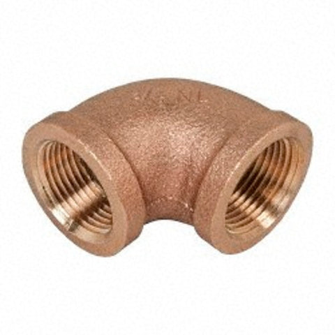 Midland Metal 44-105 44105 Marine Grade Bronze 1" NPT Female X 90° Elbow Fitting
