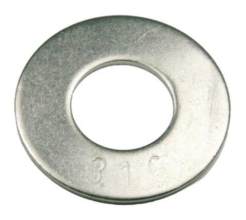 Marine Grade #6 D X 3/8” OD 316 Stainless Steel Flat Washer Fasco Fastener MP31393 31393MP 20-Pack