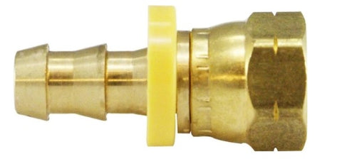Midland Metal 30-359 30359 Brass 1/4" Hose Barb X 1/8" Female Gasket Swivel Adapter Fitting
