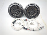 JL AUDIO M3-770X-S-Gm-i 93521 Marine 7.7" Coaxial Speakers Metallic Sport Grilles with RGB LED Lighting
