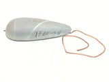 Electro Guard TEAR-19-W 2-SJ 1-5/8" X 5-1/8" Teardrop Weld-On Hull Plate Zinc Anode with Bonding Wire