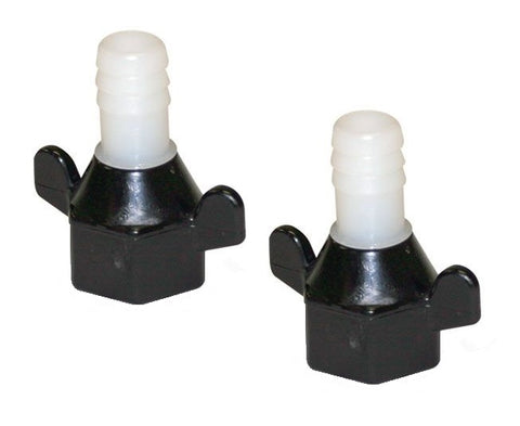 SHURflo 244-2926 Nylon 1/2” Wingnut Swivel X 1/2" Hose Barb Straight Pump Fitting 2-Pack 94-181-04