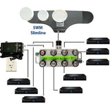 KVH 19-0618 Marine Boat DIRECTV SWM 8-Way Splitter