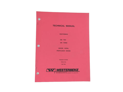 Westerbeke 037600 Editon One 20B Two 30B Three Marine Diesel Propulsion Engine Technical Service Manual