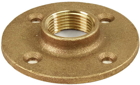 Midland Metal 44-783 44783 Marine Grade Bronze Threaded 1-1/4" Pipe Floor Flange Fitting