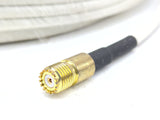 Digital Antenna C998-40 UFX-195 Type-N Male to Mini-UHF 40' RG-8X Antenna Cable