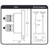 West Marine 18514232 Universal Multifunction Water Resistant Touch Sensitive LED Dimmer Controller