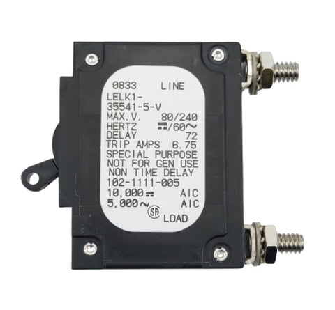 Airpax LELK1-35541-5-V LEL Series Black Toggle 5A Circuit Breaker Blue Sea Systems 7350 Carling C-Series - Second Wind Sales
