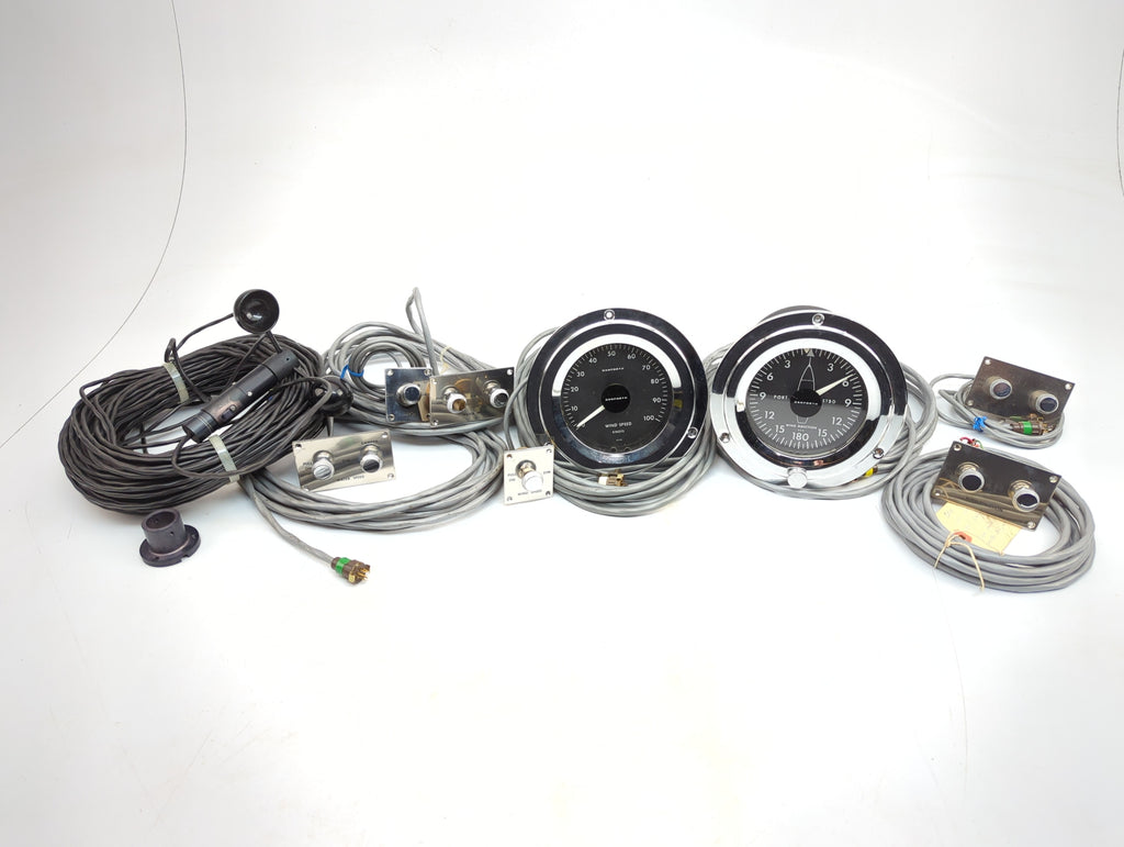 Danforth M63F + M812F Boat Marine Wind Direction / Speed Weather Instr ...