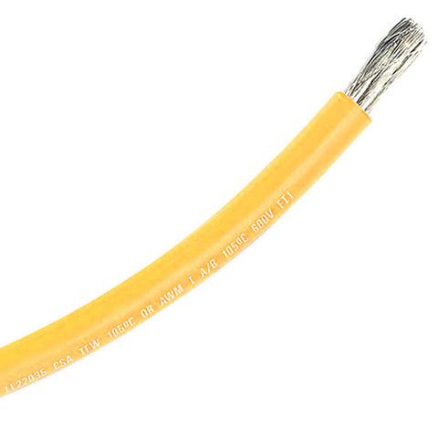 Marine Grade 4 AWG X 10’ Stranded Tinned Copper Primary Wire Boat Cable YELLOW AIW
